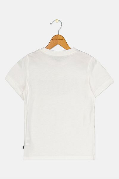 Puma Kids Boy Brand Logo Short Sleeve Outdoor T-Shirt, White