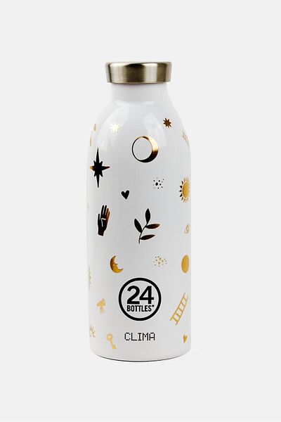 24Bottles Allover Printed Stainless Steel Water Bottle 500 ml, Multicolor