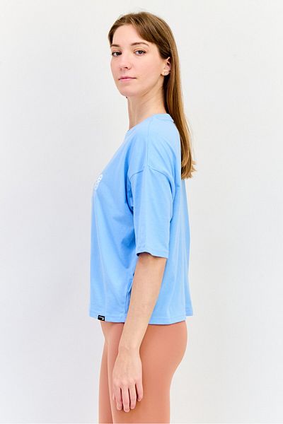 New Balance Women Oversized Fit Short Sleeve Outdoor Top, Blue
