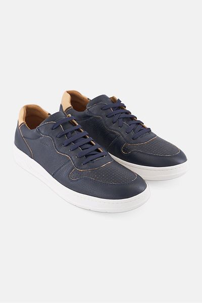 Geox Men Lace Up Casual Shoes, Dusty Navy