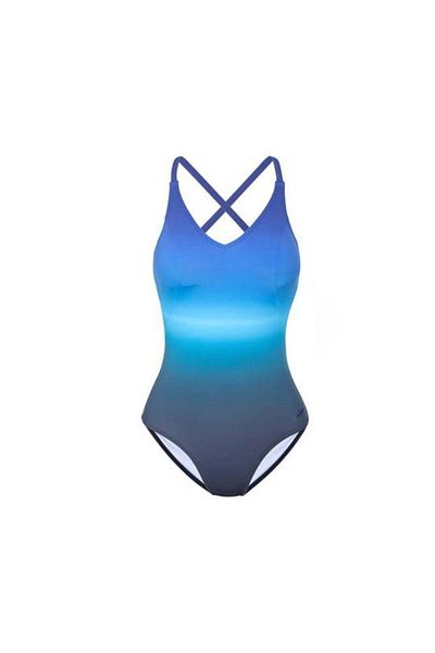 SPEEDO Sculpture Aurashine One Piece, Deep Indigo and Adriatic