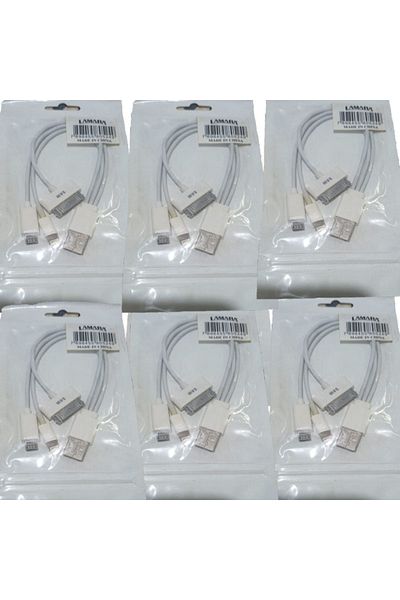Others 6-piece 3-in-1 multi-head charging cable