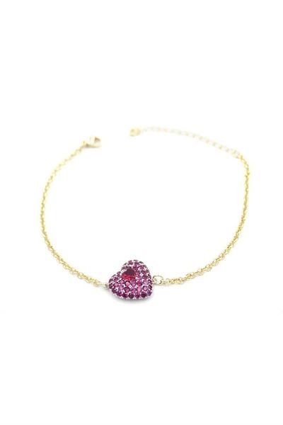 PRATİKOBA Heart bracelet - pink