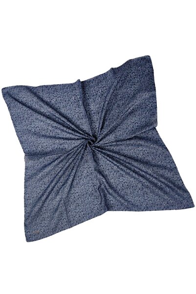 mim eşarp Ebruli Prime Pamuk Comfort Шарф з візерунком 90x90 см - Листяний візерунок