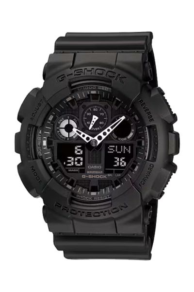 G-SHOCK Men's Analog-Digital Black Dial Watch - GA-100-1A1