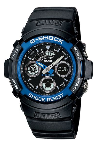 G-SHOCK Men's Analog-Digital Black Dial Watch - AW-591-2ADR