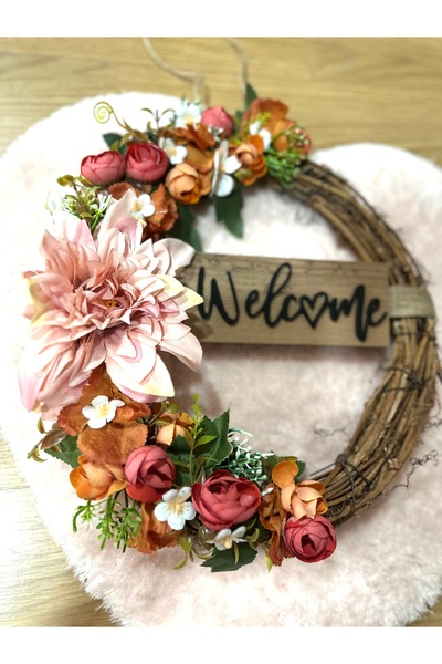 Marrone ترحيب زخرفة الباب