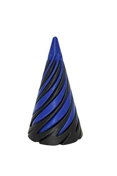 OEM Jucărie 3D Helix Impossible Passthrough Cone, negru cu albastru, antistre...