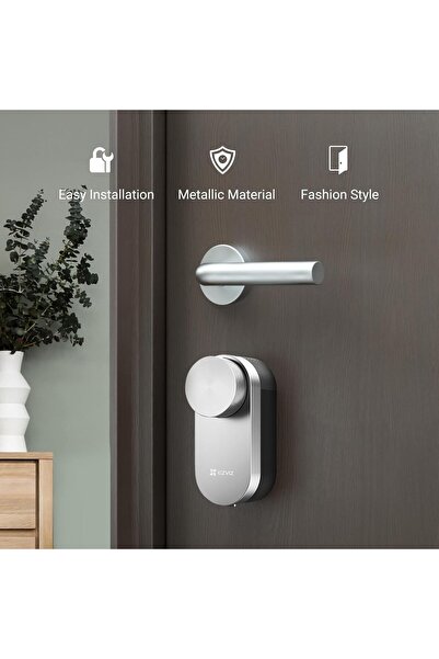 EZVIZ DL01S/DL01CP Akıllı Kapı Kilidi, Anahtarsız Giriş, Otomatik Kilitleme, Kapı-Açık Alarmı, Dijit