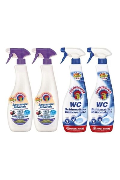 chante clair Pachet Chante Clair 2 x Degresant Universal Spray 600ml Lavanda, 2 x Spray Spuma Wc 625ml