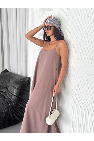 sportiness Rochie casual căptușită Aerobin cu bretele ajustabile din bumbac