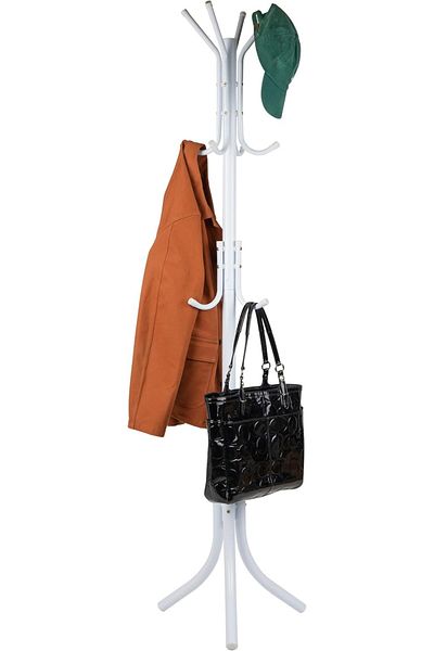 Generic Standing Metal Coat Rack Hat Hanger 11 Hook For Jacket, Purse, Scarf Rack, Umbrella Tree
