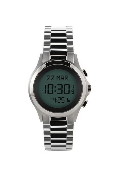 alfajr alhadeeth Men's Stainless Steel Digital Watch