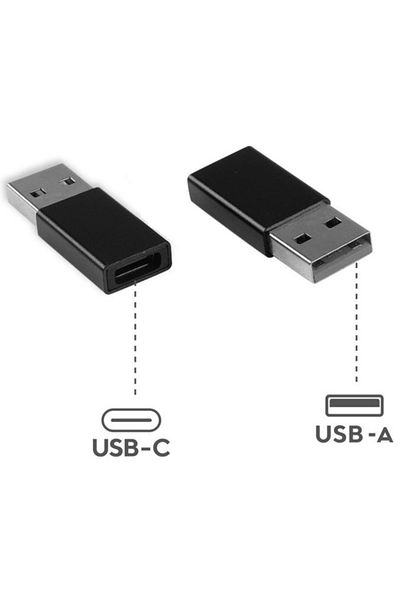 Q-link USB-C to USB 3.0 Q-link adapter, Black