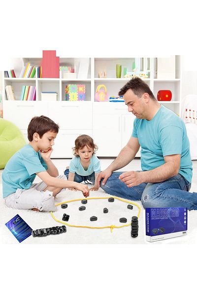 rexa Children’s Chess Toy – Foldable Chess Board with Play Rope