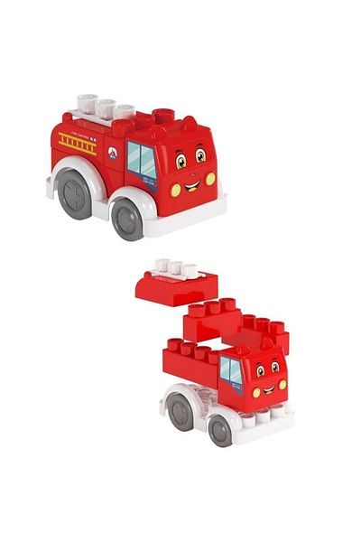 rexa Wokai Blocks Fire Truck – Stackable Building Block Toy for Kids Ages 3+