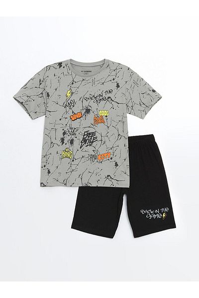 LC Waikiki Crew Neck Men's Shorts Pajama Set (S5)