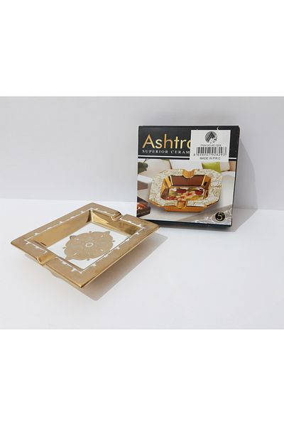 renkli çiçekler Τασάκι 12,5x12,5 CM Κεραμικό Τασάκι με σχέδιο