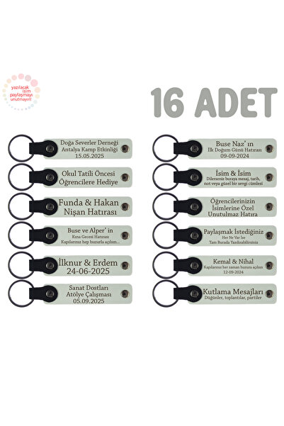 Miaju مجموعة من 16 سلسلة مفاتيح هدية من رسالة خاصة من معلم الفصل إلى الطلاب ا...