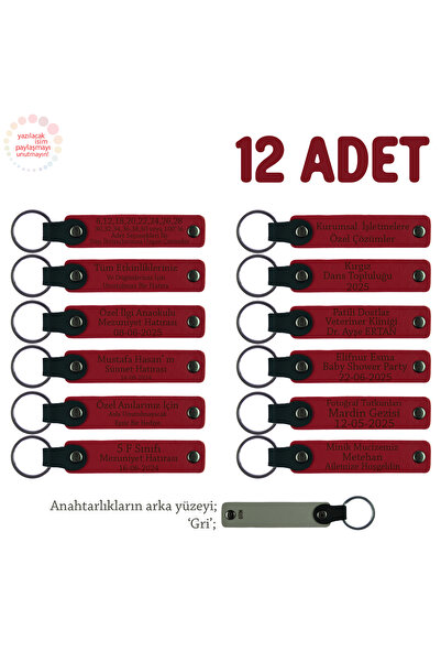 Miaju سيتم تقديمها كهدية لعيد الصداقة، مجموعة من 12 قطعة، سلسلة مفاتيح جلدية ...