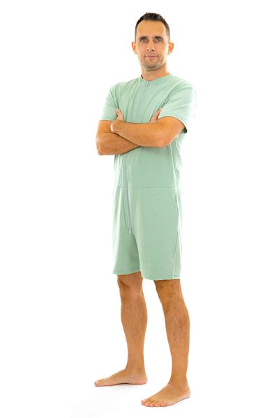 dendy Men's short pajama jumpsuit Mint 215/XL