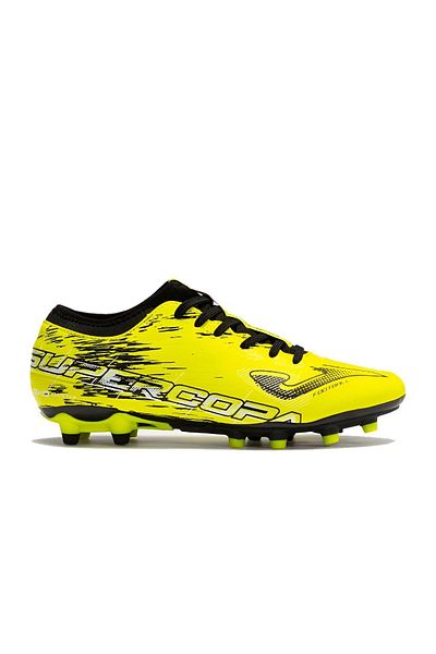 Joma حذاء SUPERCOPA 2309 LEMON FLUOR أسود ثابت للأرضية من نوع Krampon وCarpet Field