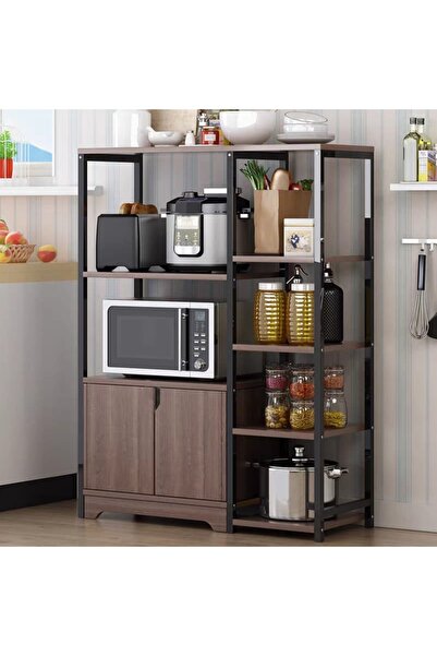 Un رف مطبخ متعدد الاستخدامات بتصميم عملي، مثالي لتنظيم الأجهزة والأواني