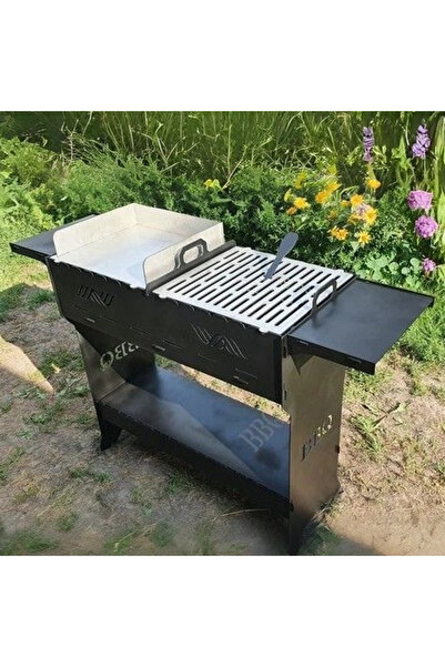 ARVALLI Ayaklı Barbekü Büyük Portatif Mangal ve Izgaraları