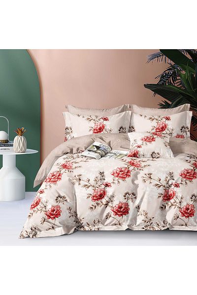 NufJoy Economy double bed linen, 4 pieces, bed sheet 230x250 cm