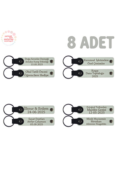 Miaju مجموعة سلسلة مفاتيح هدية كارنيه مكتوبة باسم خاص للأطفال الصغار مكونة من...