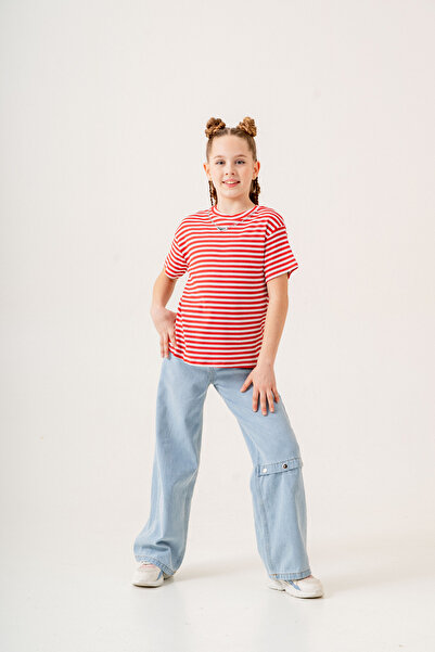 GİYİCEM TEKSTİL Girl's Strap Badi T-Shirt 1734