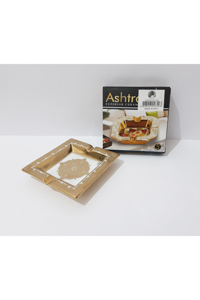 renkli çiçekler Τασάκι 12,5x12,5 CM Κεραμικό Τασάκι με σχέδιο