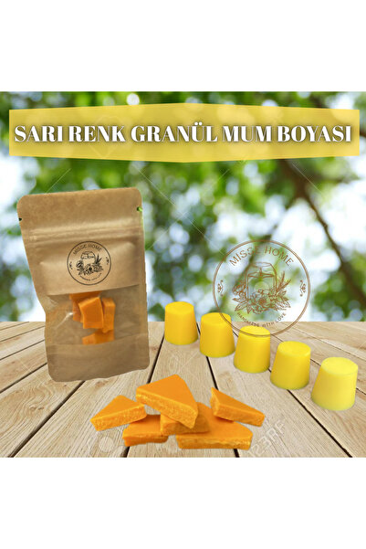 Misse 10'lu Granül Mum Boyası Seti 10 Gr Kırmızı,Yeşil,Sarı,Mavi,Mor,Pembe,Turuncu,Kahve,Siyah,K.Yeşil