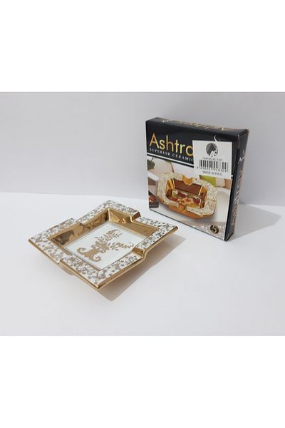renkli çiçekler Τασάκι 12,5x12,5 CM Κεραμικό Τασάκι με σχέδιο