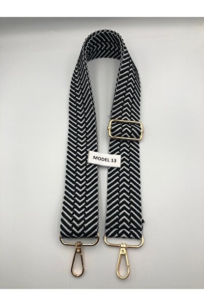 DUCK HOBY Ρυθμιζόμενο λουράκι τσάντας με μοτίβο υφαντό Mango 4cm x 120cm Ethnic Pattern