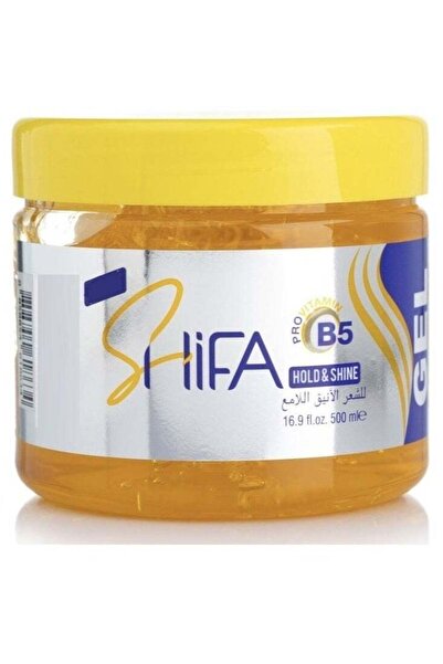 Shifa Hair Gel 500ml Hold And Shine Yell (618634) --- شفا جل شعر 500مل اصفر ل...