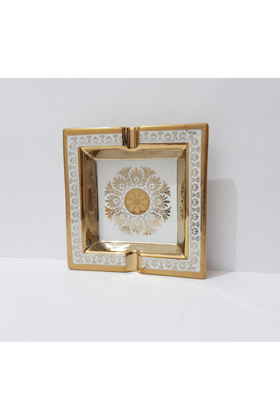 renkli çiçekler Τασάκι 12,5x12,5 CM Κεραμικό Τασάκι με σχέδιο