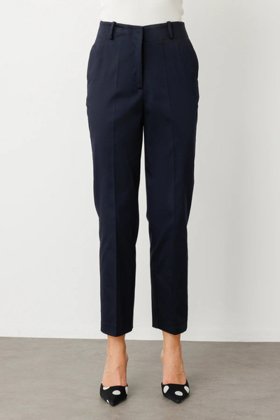 Ekol Kadın Yüksek Bel Detaylı Pamuklu Pantolon 2060 Kum