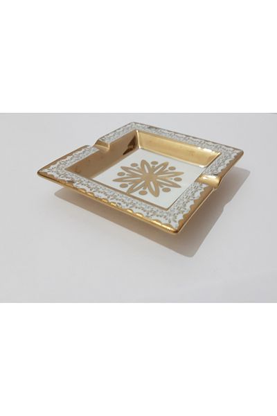 renkli çiçekler Τασάκι 12,5x12,5 CM Κεραμικό Τασάκι με σχέδιο