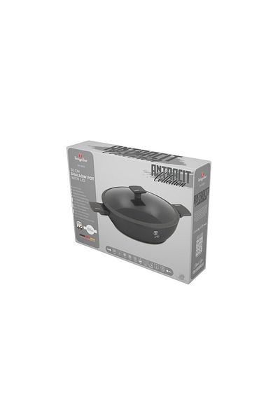 Berlinger Haus Cratita cu capac 30 cm, Antracit Collection, Berlinger Haus, BH 8129