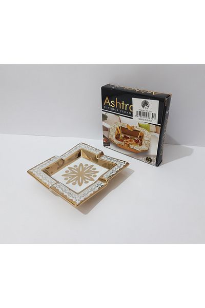 renkli çiçekler Τασάκι 12,5x12,5 CM Κεραμικό Τασάκι με σχέδιο