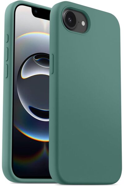 Rivor Apple iPhone 16e Uyumlu Kılıf Kamera Çıkıntılı İpeksi Yumuşak Dokulu Da...