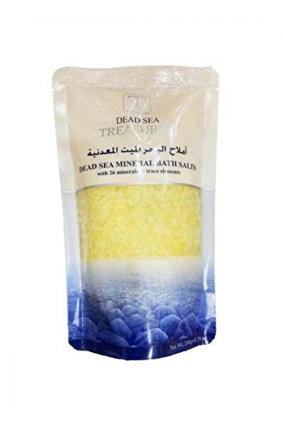 Treasures ملح استحمام معدني من البحر الميت أصفر - 240 غرام