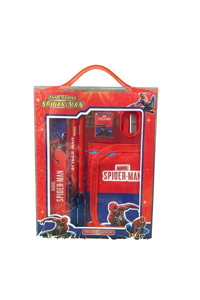 huitich 6 Pcs Spider-Man Style Stationery Kit