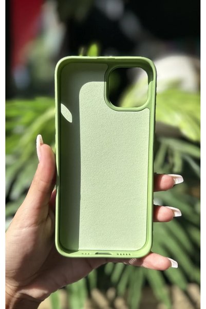 İPAX iPhone 15 Pro Max Green Color Launch Case iPhone Phone Case Silicone Phone Case