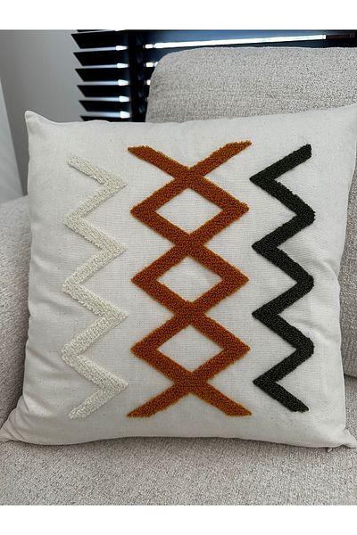 NURHAN HOME COLLECTION Κεντημένο κάλυμμα μαξιλαριού ριχτάρι 1 τεμαχίου