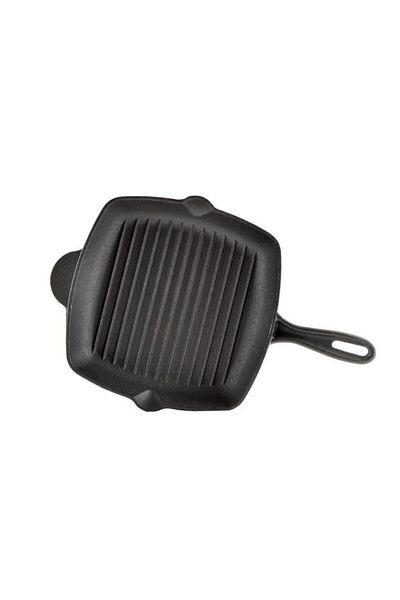 Perfect Home Cast iron frying pan with spout, 26x26x4.5 cm, Perfect Home