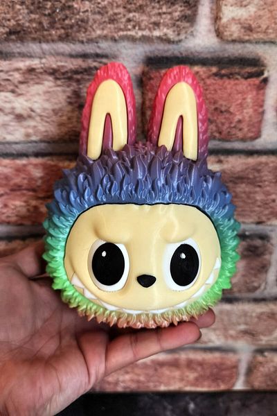 expreshediye Labubu Baby Piggy Bank, Rainbow Large Size Labubu Baby Piggy Bank