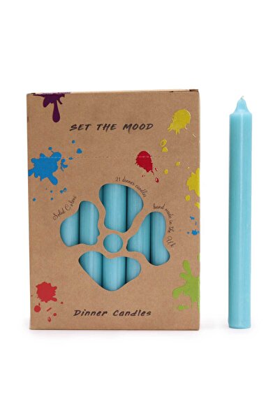 Cotomag Υψηλής ποιότητας κεριά τραπεζιού - 21 τεμάχια, 203x21 mm, 8 ώρες, παρ...