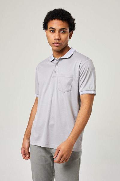 Twister Jeans Men's Twister Jeans Plus Size Pocket Polo Neck Lycra T-Shirt